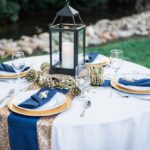 Anderson Party Rental Wedding Table, Linens and China